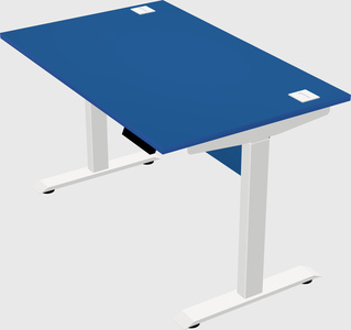 Single motor electric desk
