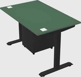 Single motor electric desk