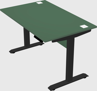 Single motor electric desk