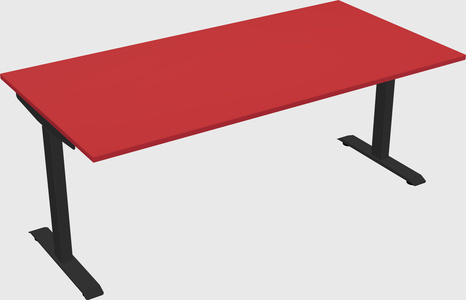 Single motor electric desk