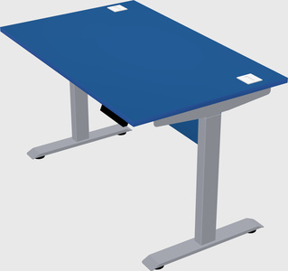 Single motor electric desk