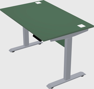 Single motor electric desk