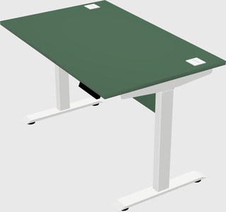 Single motor electric desk