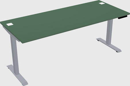 Single motor electric desk