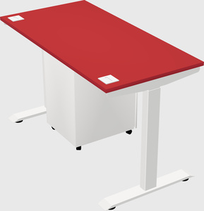 Single motor electric desk