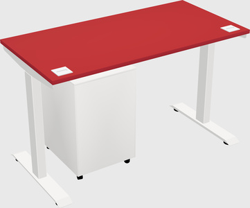 Single motor electric desk