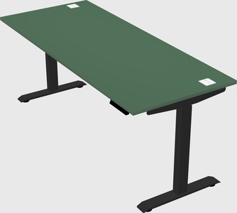 Single motor electric desk