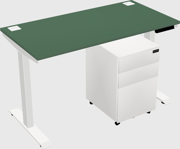 Single motor electric desk