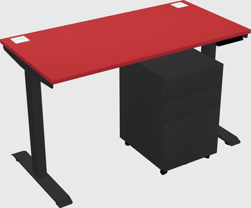 Single motor electric desk