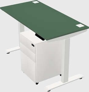 Single motor electric desk