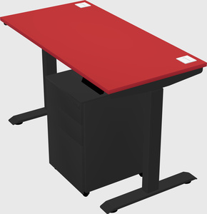 Single motor electric desk