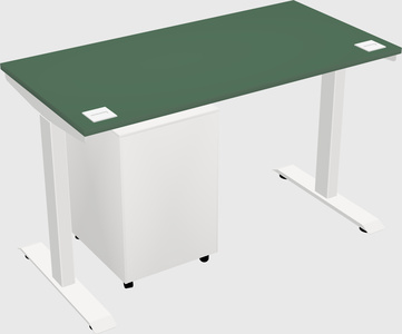 Single motor electric desk