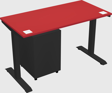 Single motor electric desk