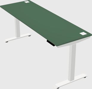Single motor electric desk