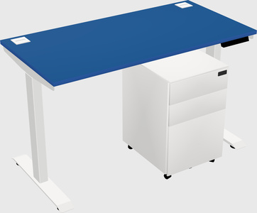 Single motor electric desk