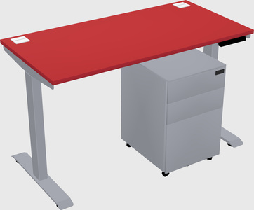 Single motor electric desk