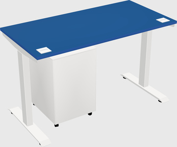 Single motor electric desk