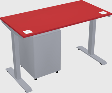 Single motor electric desk