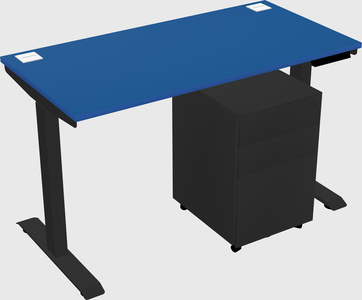 Single motor electric desk