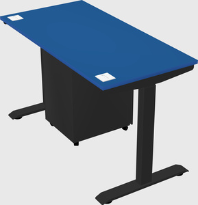 Single motor electric desk