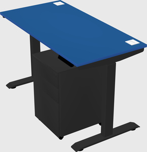 Single motor electric desk