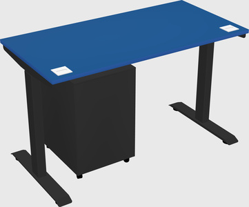 Single motor electric desk