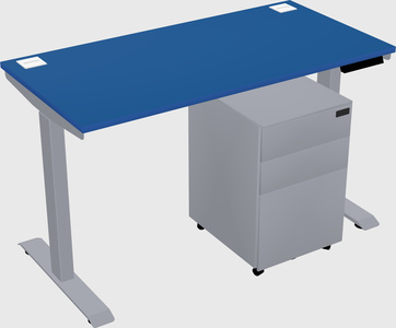 Single motor electric desk