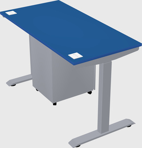 Single motor electric desk