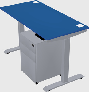 Single motor electric desk