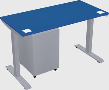 Single motor electric desk