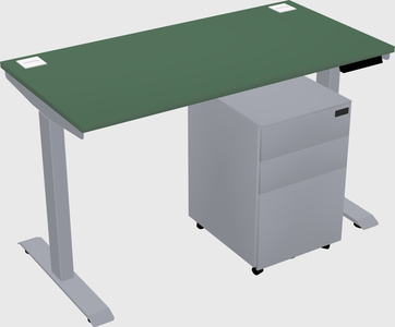 Single motor electric desk