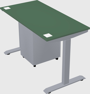 Single motor electric desk
