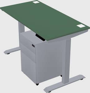 Single motor electric desk
