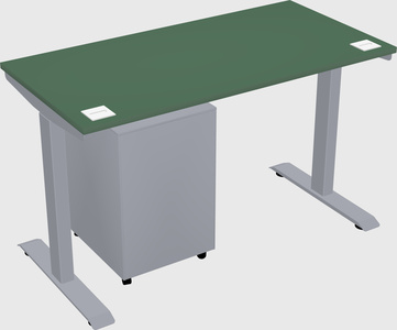 Single motor electric desk
