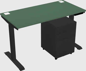 Single motor electric desk