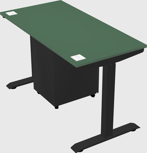 Single motor electric desk
