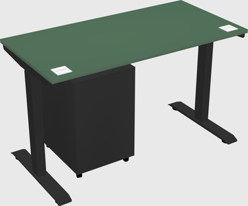 Single motor electric desk