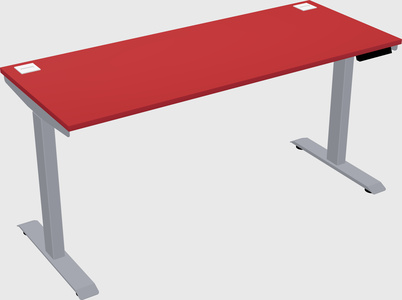 Single motor electric desk
