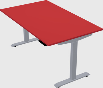 Single motor electric desk