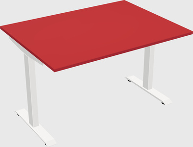 Single motor electric desk