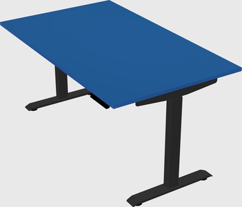Single motor electric desk