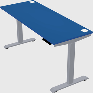 Single motor electric desk