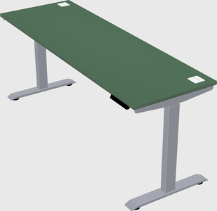 Single motor electric desk
