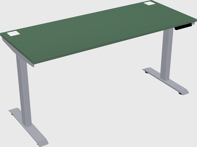 Single motor electric desk