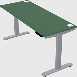 Single motor electric desk