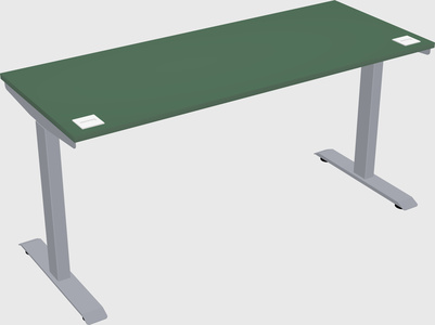 Single motor electric desk