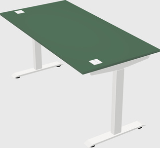 Single motor electric desk