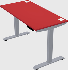 Single motor electric desk