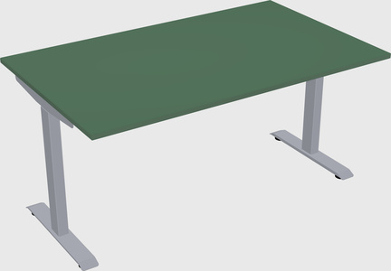 Single motor electric desk