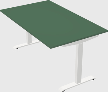Single motor electric desk